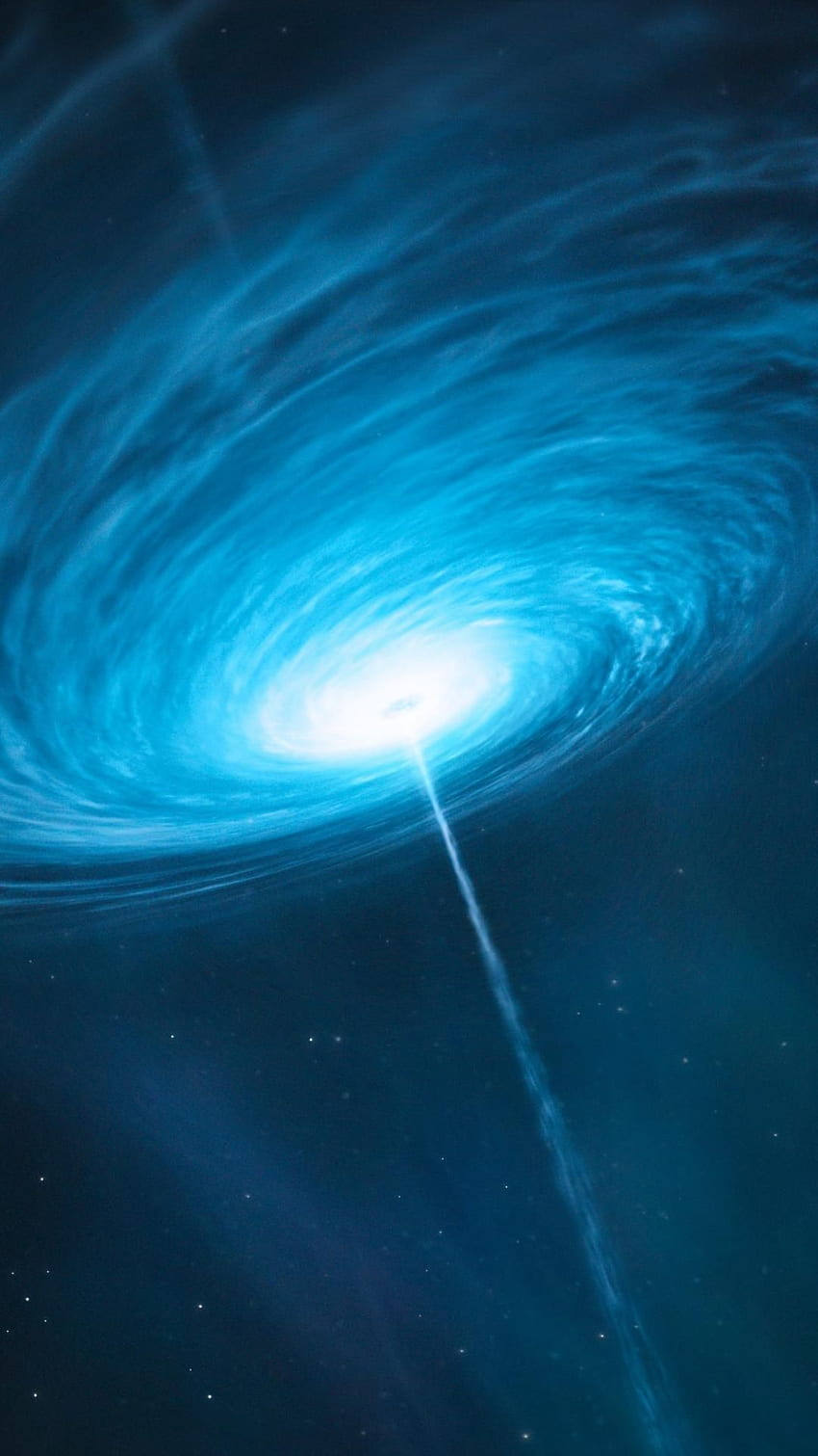 Outer space black hole quasar HD phone wallpaper