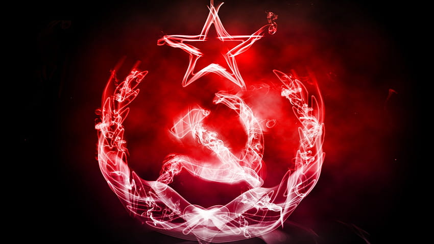 Çekiç ve Orak - Komünist Parti Bayrağı HD duvar kağıdı