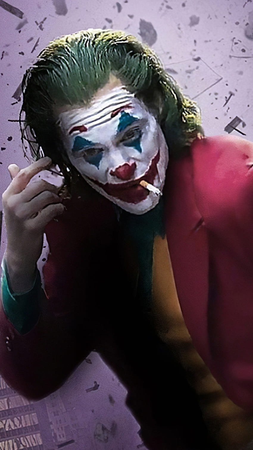 Joker Smoking, Purple Background HD phone wallpaper | Pxfuel