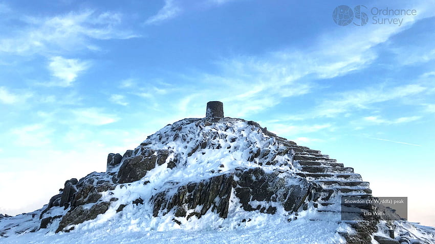 OS: diciembre de 2019: pico Snowdon (Yr Wyddfa), Gales Invierno fondo de pantalla