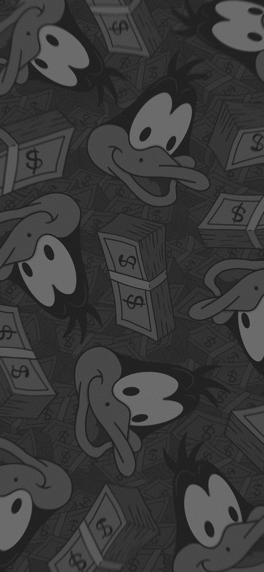Looney Tunes Daffy Duck Geld, Geld schwarz HD-Handy-Hintergrundbild