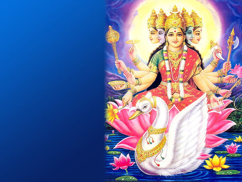Divine Thought - Temples, Mantras, Slokas, Festivals, Facts of God: Gayatri Maa, Gayatri Mata HD wallpaper