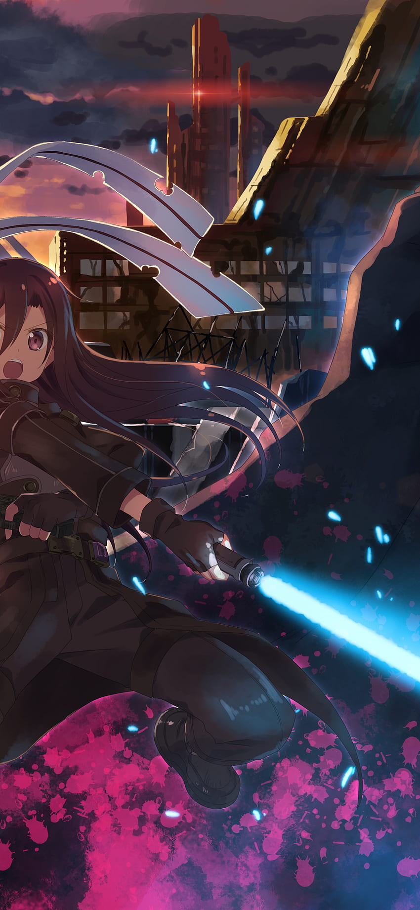 Wallpaper ID 424030  Anime Sword Art Online Phone Wallpaper Asuna Yuuki  Kirito Sword Art Online 828x1792 free download