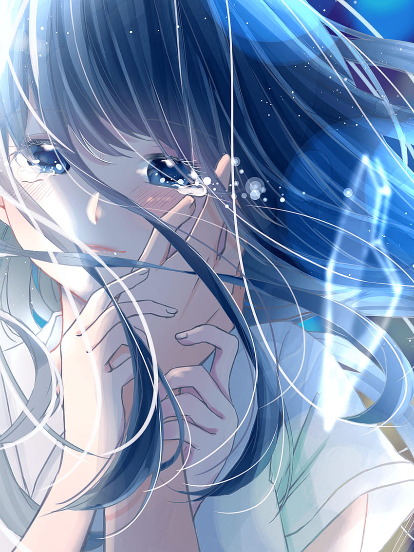 Anime Girl Crying Romance Long Hair Tears Hd Phone Wallpaper Pxfuel