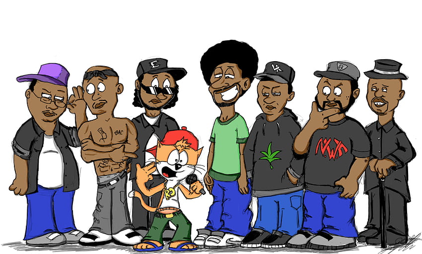 East Coast Rap, Cartoon Rap HD wallpaper