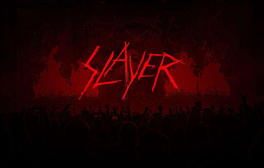metal, logo, band, slayer, Concert Band HD wallpaper