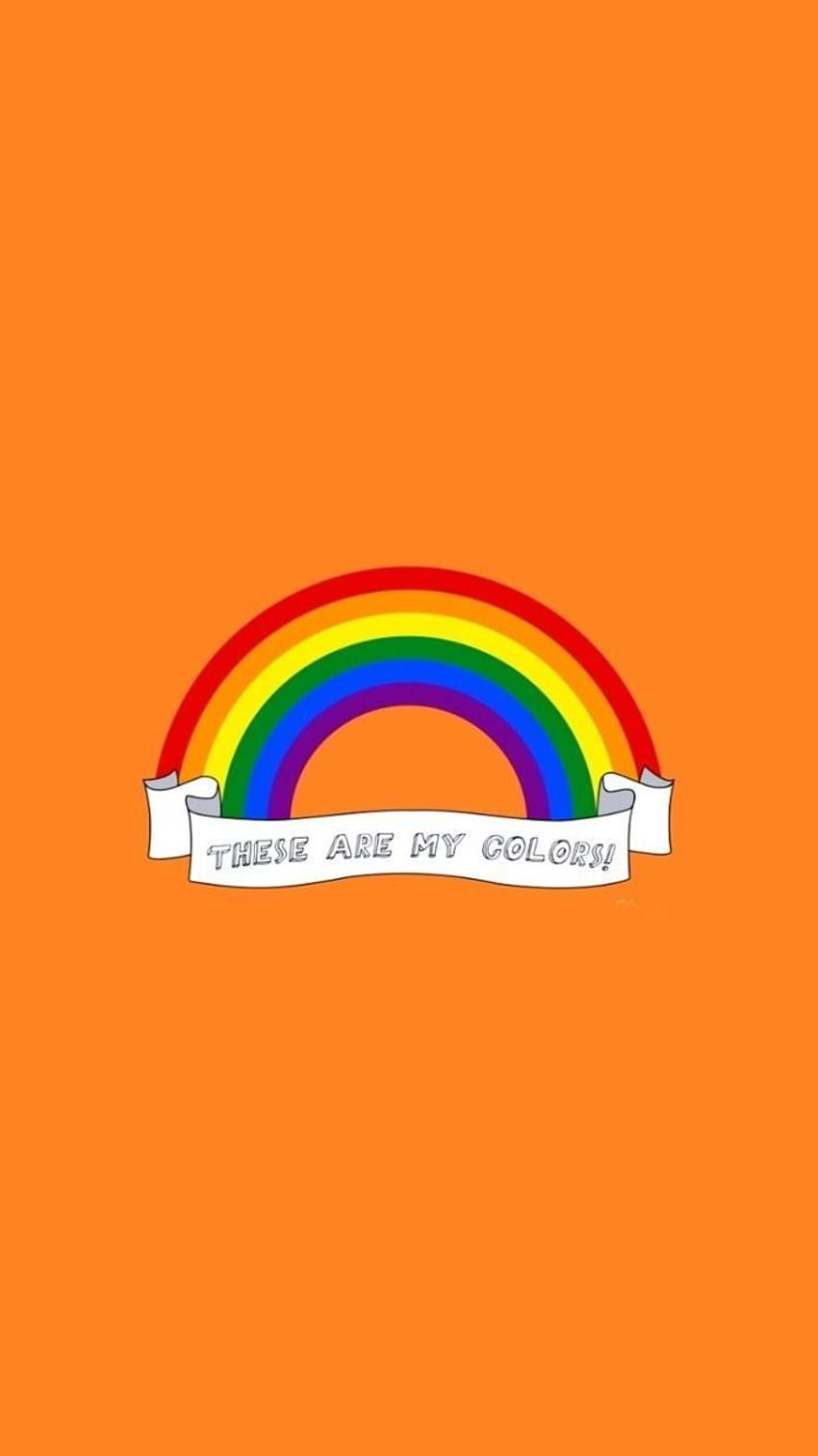 LGBT、オレンジの美学 HD電話の壁紙