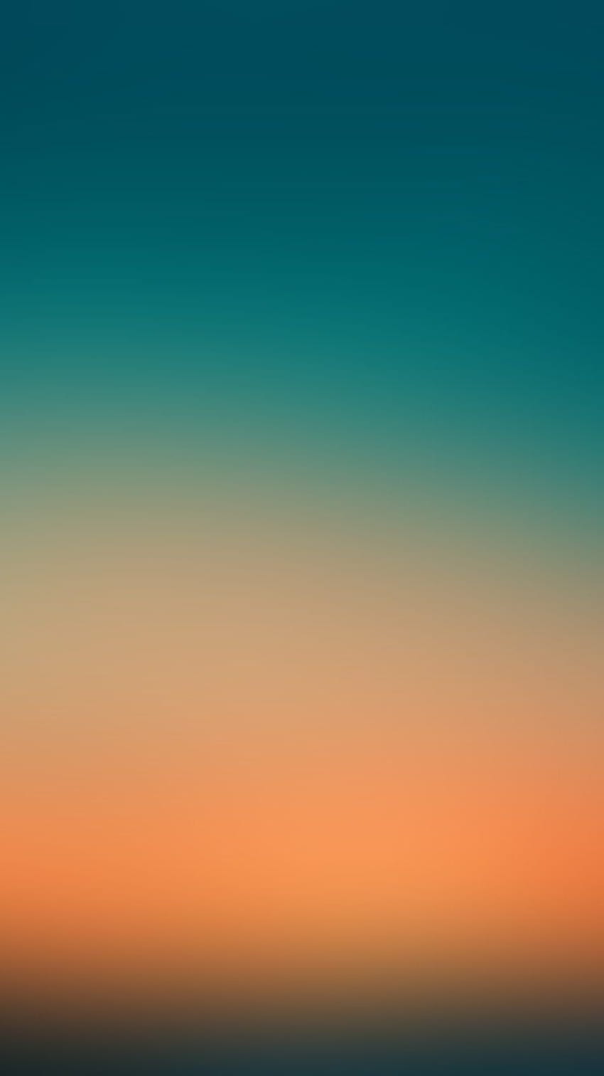 Coucher De Soleil Nuit Orange Vert Gradation Flou. Iphone bleu sarcelle, orange, bleu sarcelle Fond d'écran de téléphone HD