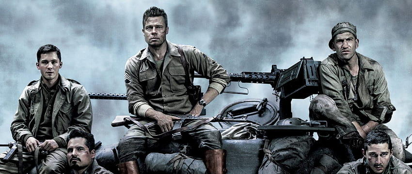 Preview Fury, Brad Pitt, Logan Lerman, Shia Labeouf, Michael Pena HD wallpaper