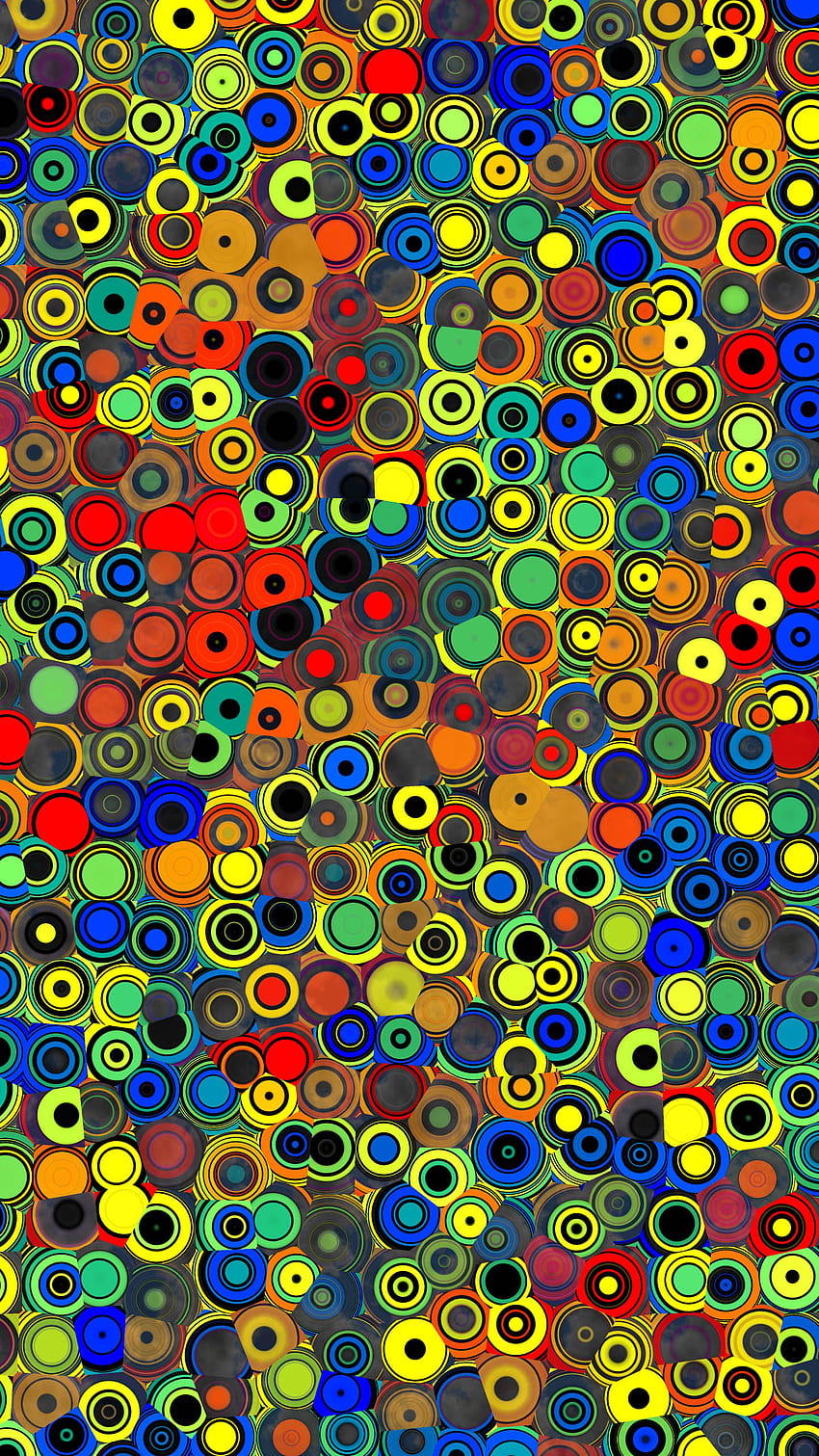 Abstract Circles Multicolored Motley Pattern Hd Phone Wallpaper Pxfuel 6752