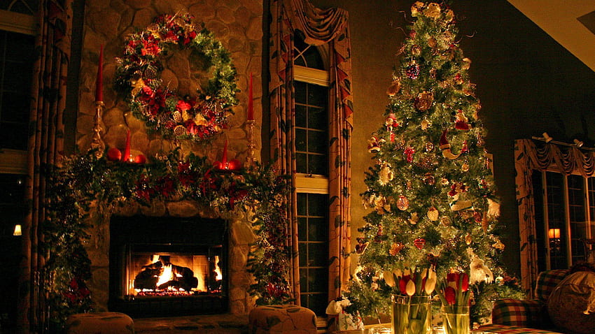 Christmas Fireplace Comfort HD wallpaper | Pxfuel