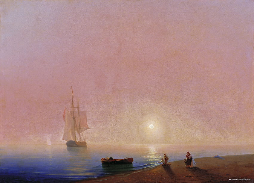 paintings ships artwork vehicles ivan aivazovsky High Quality , High Definition HD wallpaper