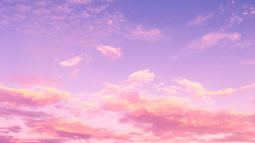 Nuvens cor de rosa, nuvens cor de rosa papel de parede HD