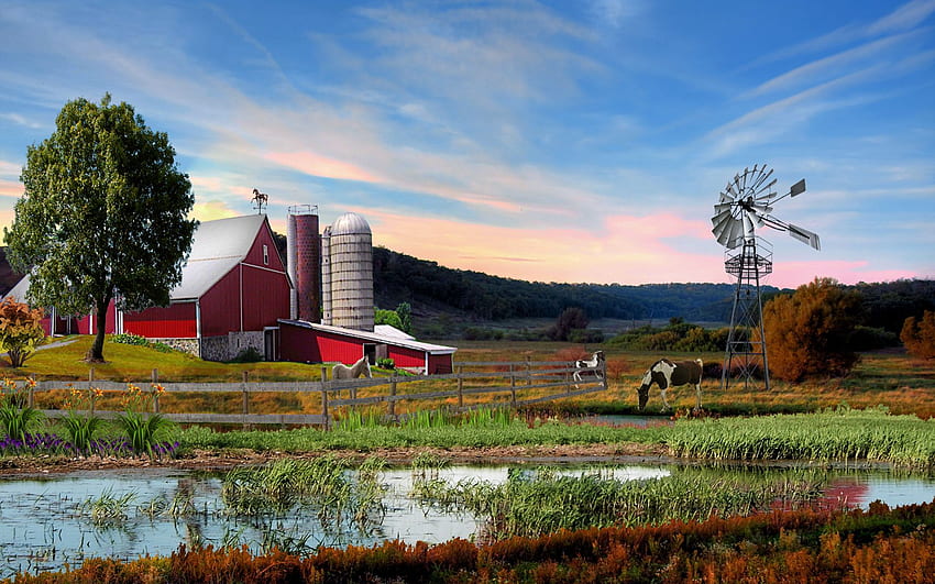 Farm - Farm Live , - GG.YAN, Farmland HD wallpaper