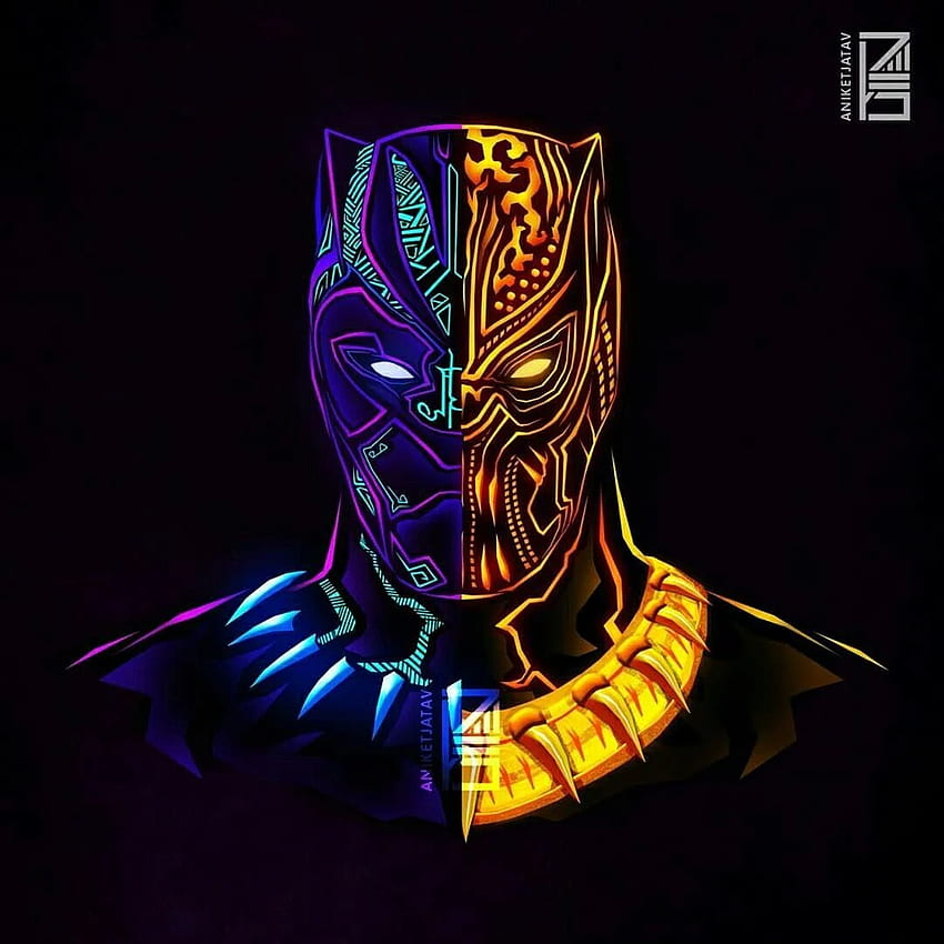 Black Panther x Killmonger. Black panther superhero, Black panther marvel, Panther art, Killmonger Logo HD phone wallpaper