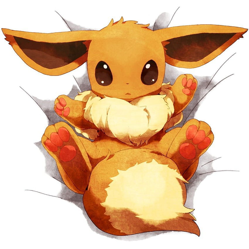 Bebé Eevee, lindo bebé Pokémon fondo de pantalla del teléfono