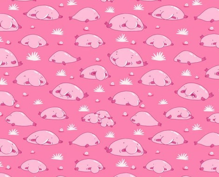 Blobfish Pattern by Macbendigo  Blobfish Graphic design fun Cute  wallpapers