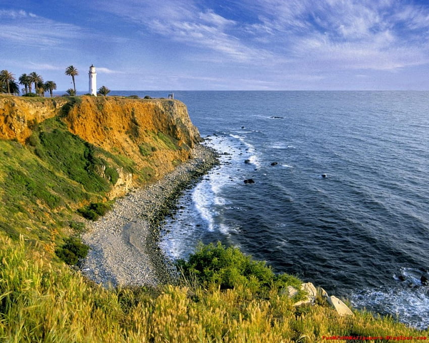 California, lighthouse HD wallpaper