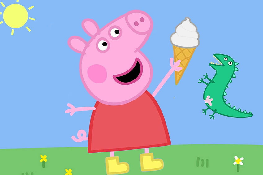 Peppa Pig Background. Cute Pig , Adorable Pig and Pig, Peppa Pig Tablet HD wallpaper