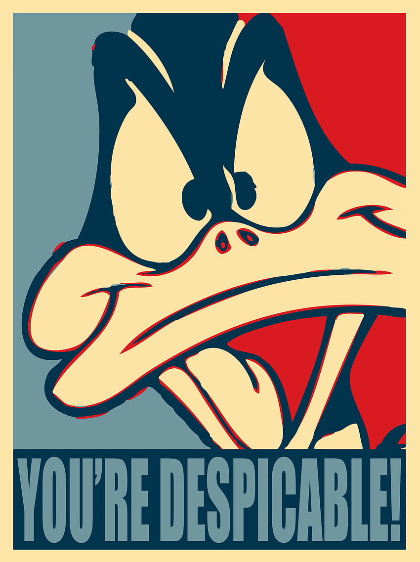 Daffy Duck..said this with a lisp and sprayed spit HD phone wallpaper