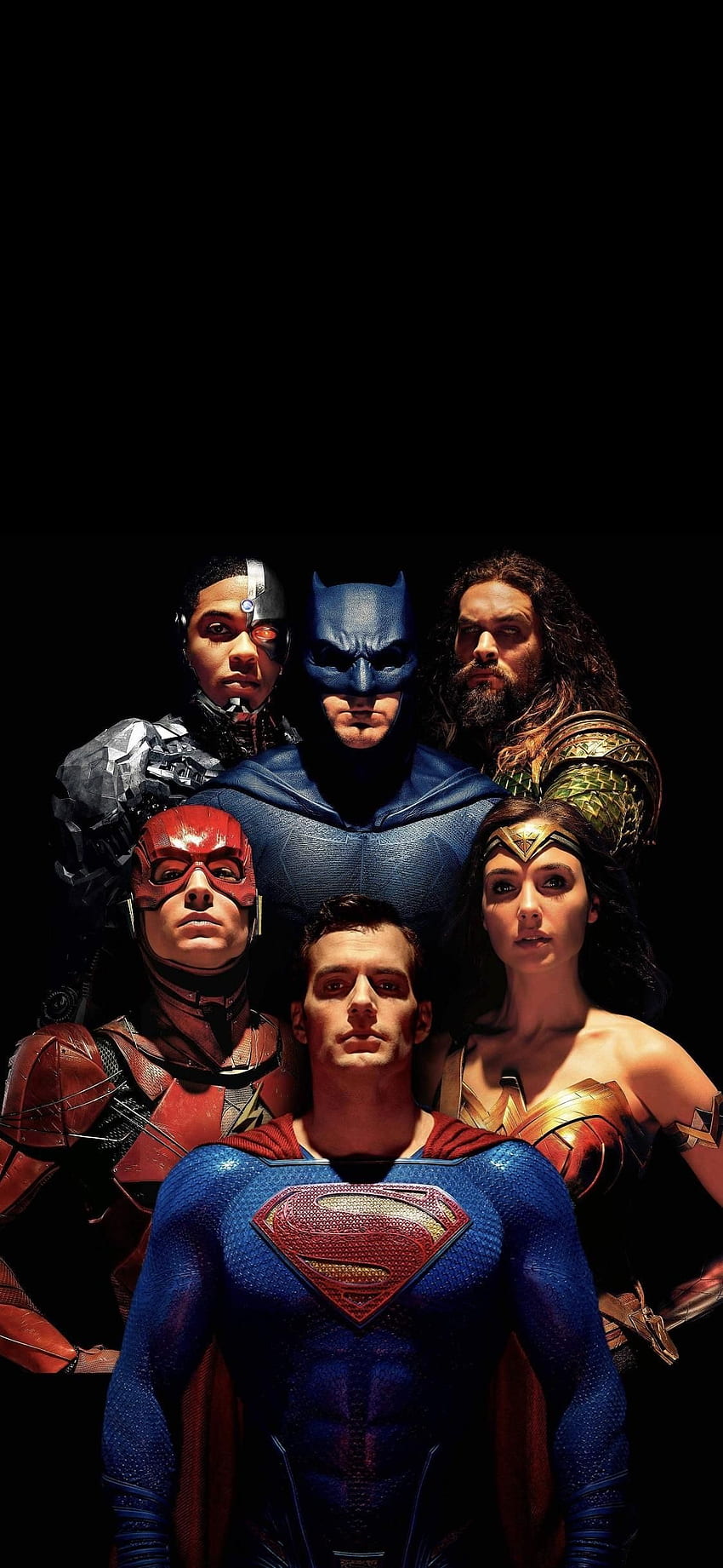Beztekstowy plakat Supermana Ligi Sprawiedliwości. Liga Sprawiedliwości, pierwsza dziesiątka Tapeta na telefon HD
