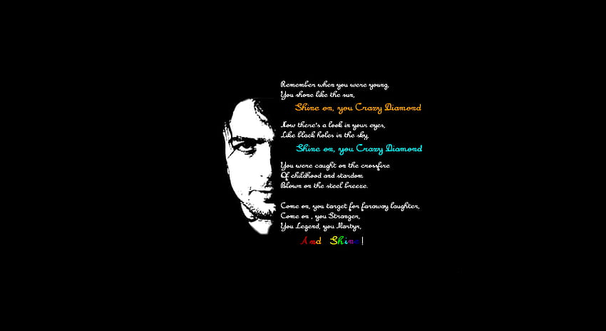 Pink Floyd Syd Barrett - Resolution:, Rosa Zitat HD-Hintergrundbild