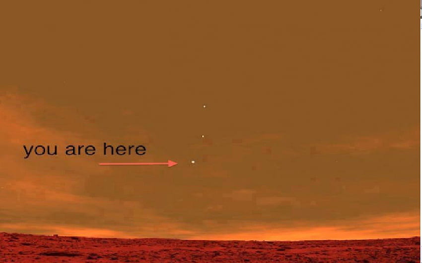 Erde vom Mars, Erde, Planeten, Mars, Sonnensystem HD-Hintergrundbild