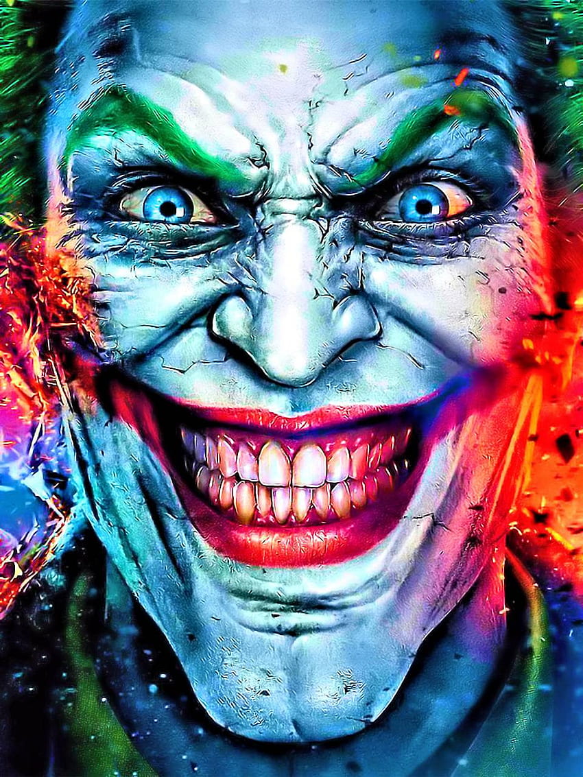 Joker, Blue Joker HD phone wallpaper