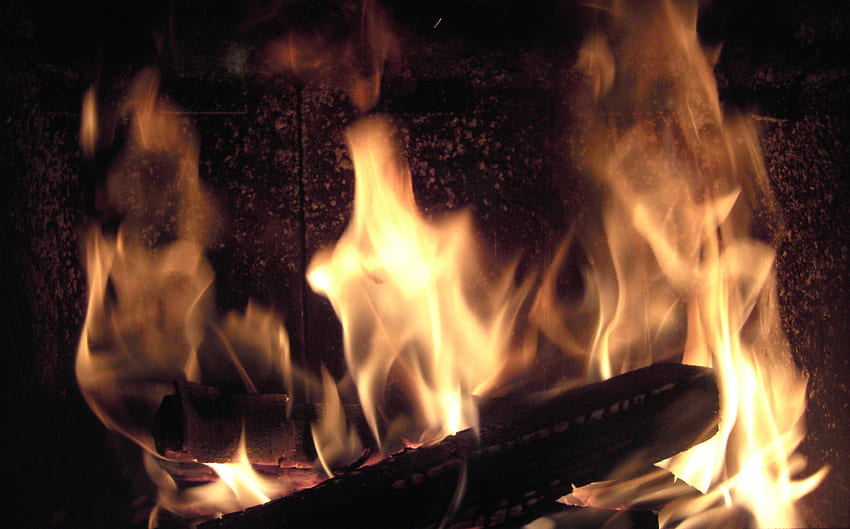 Cerobong asap, api unggun, api, cahaya, nyala api Wallpaper HD