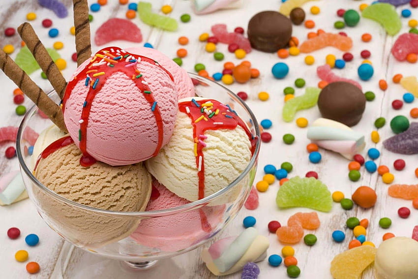 The Fresh : デザート おいしいアイスクリーム 高画質の壁紙