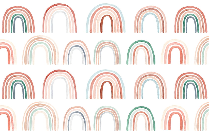 Boho Rainbow Pattern // Removable // Peel, Simple Boho HD wallpaper