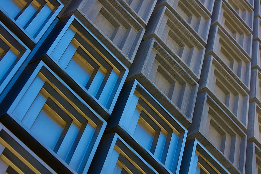 Cubical, facade, surface HD wallpaper