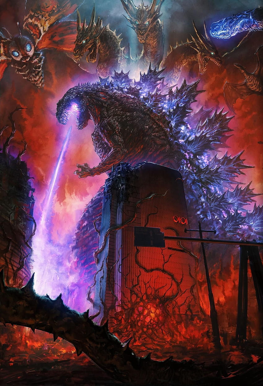 Godzilla สุดยอด Shin Godzilla Godzilla Pinterest - Shin Godzilla Vs Ghidorah - - วอลล์เปเปอร์โทรศัพท์ HD