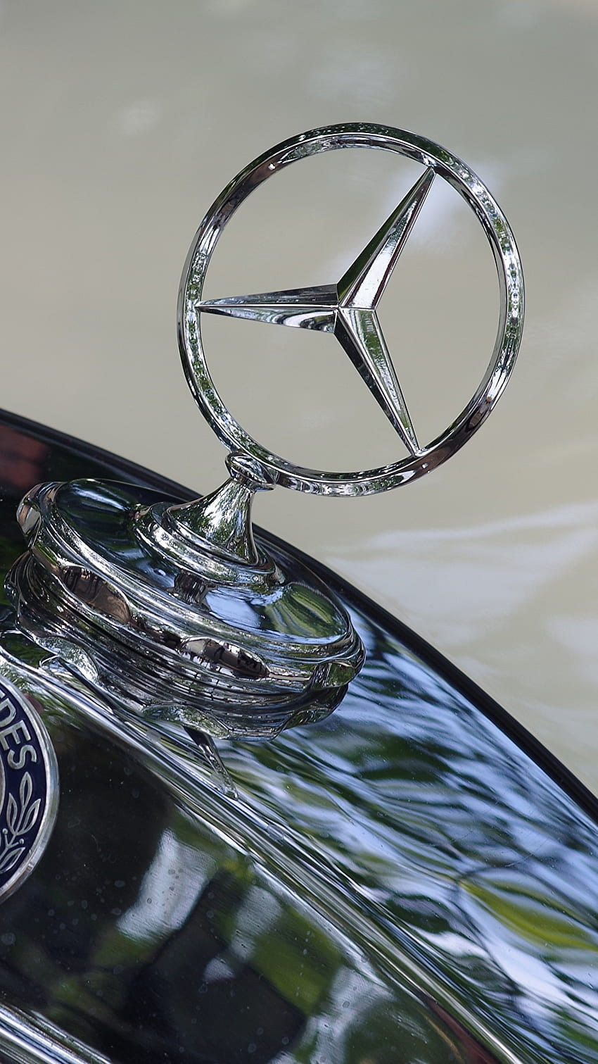 Mercedes Benz Logo Emblema Campana Coches, 1080X1920 Mercedes fondo de pantalla del teléfono
