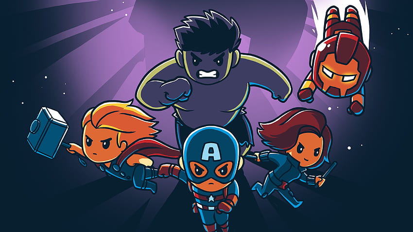 Little Avengers thor , superheroes, Thor Cartoon HD wallpaper | Pxfuel
