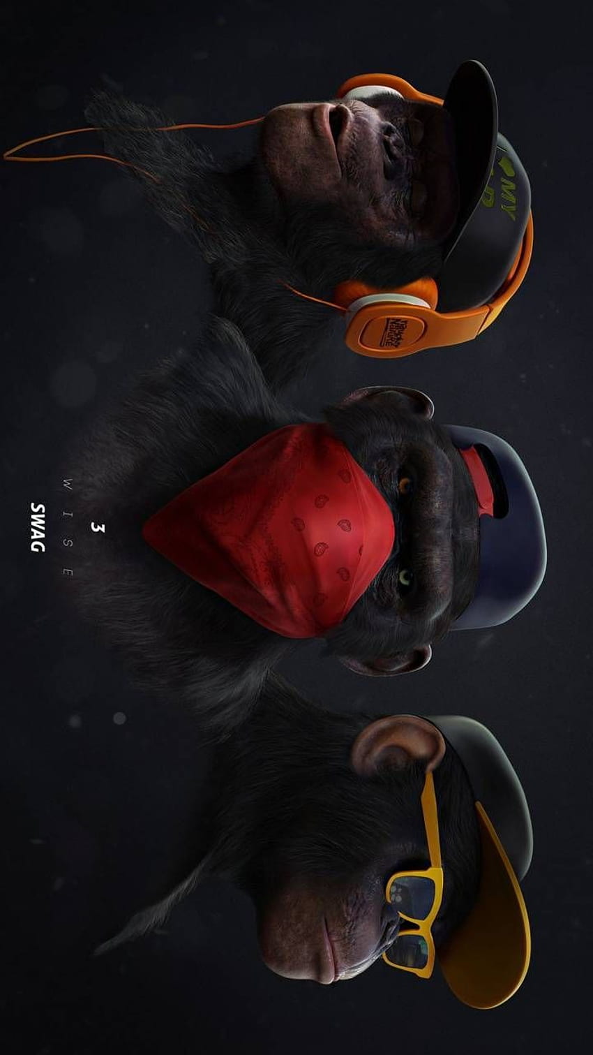 monkey swag2 by anddyy00 - f4 now. Browse millions of popular monkey . Monkey , Monkey art, Swag, 3 Wise Swag HD phone wallpaper