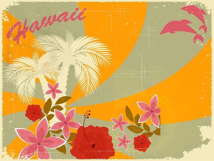 Hawaiian Background, Vintage Hawaiian HD wallpaper