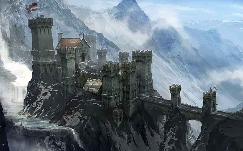 Grafika koncepcyjna Dragon Age 3, super, grafika koncepcyjna, wiek smoka, gra wideo Tapeta HD