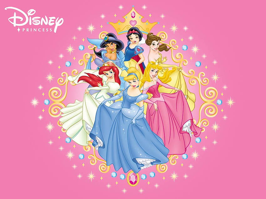 Outstanding Disney Barbie Live - Disney Princesses Pink Background, Princess Laptop HD wallpaper