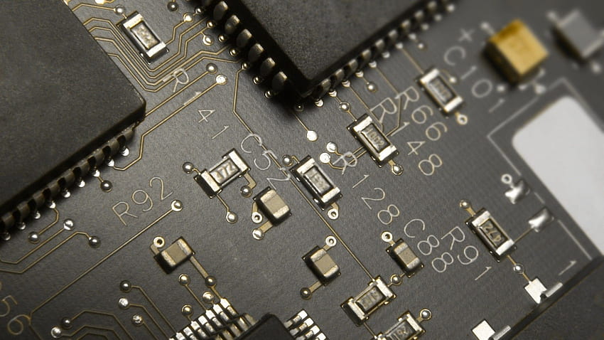 Circuito di chip. Elettronica , Regali elettronici per uomo, Laboratorio di elettronica, Circuito integrato Sfondo HD