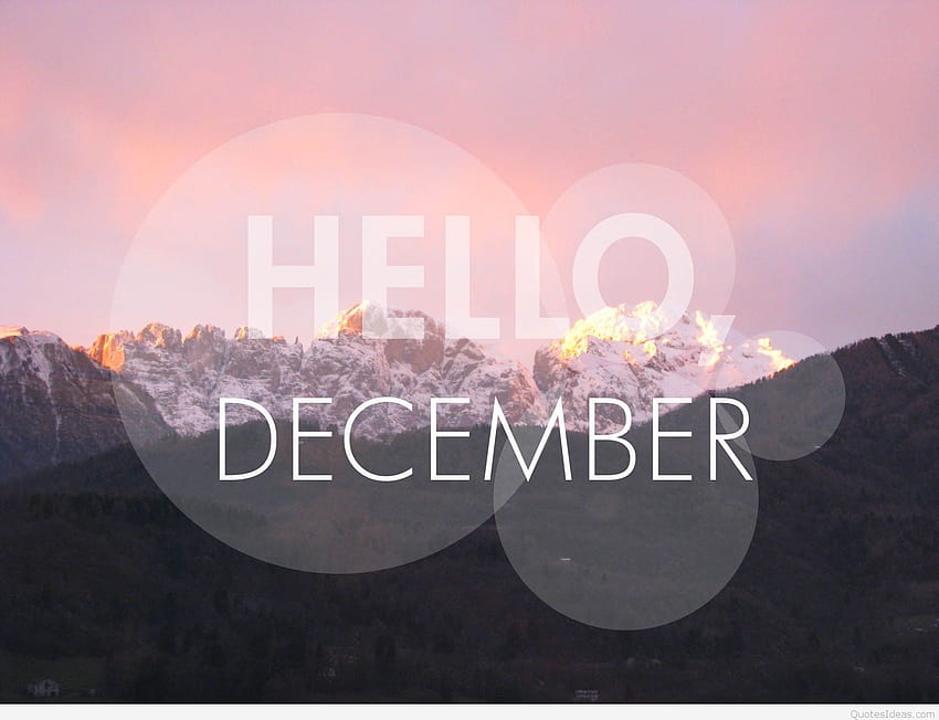 Hello December & Background HD wallpaper