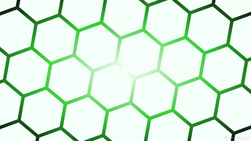 glow gradient green black white hexagon mint cream lime green Wallpaper HD