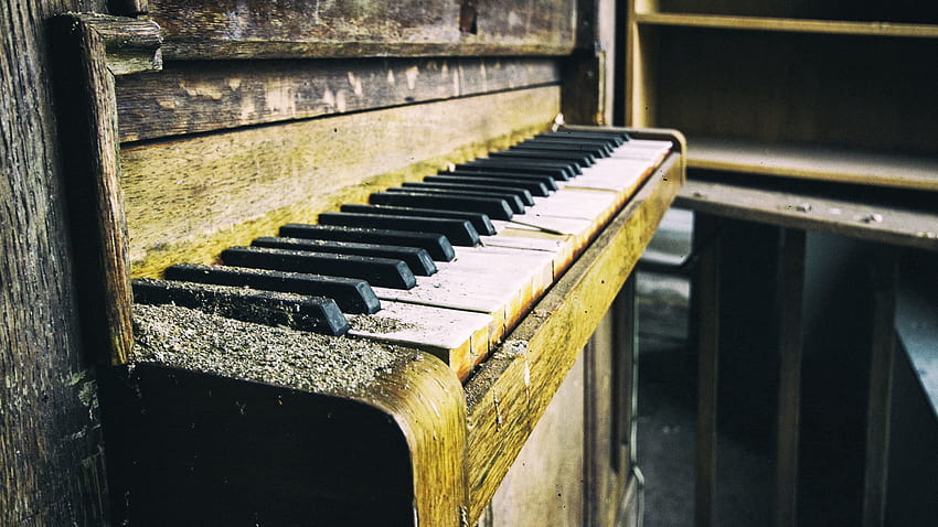 Piano, Miscellanea, Miscellaneous, Old, Dust, Keys Wallpaper HD