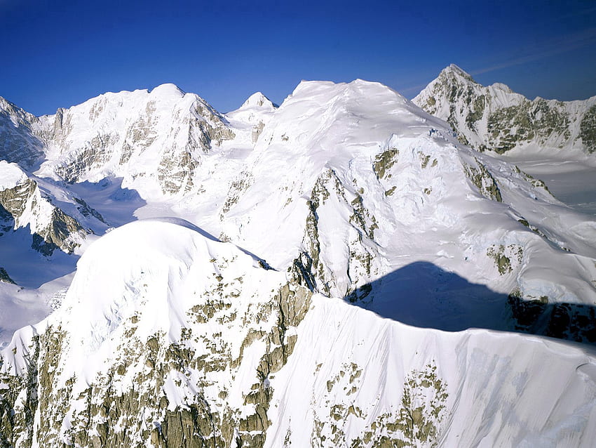 Nature, Mountains, Snow, Height, Alaska HD wallpaper