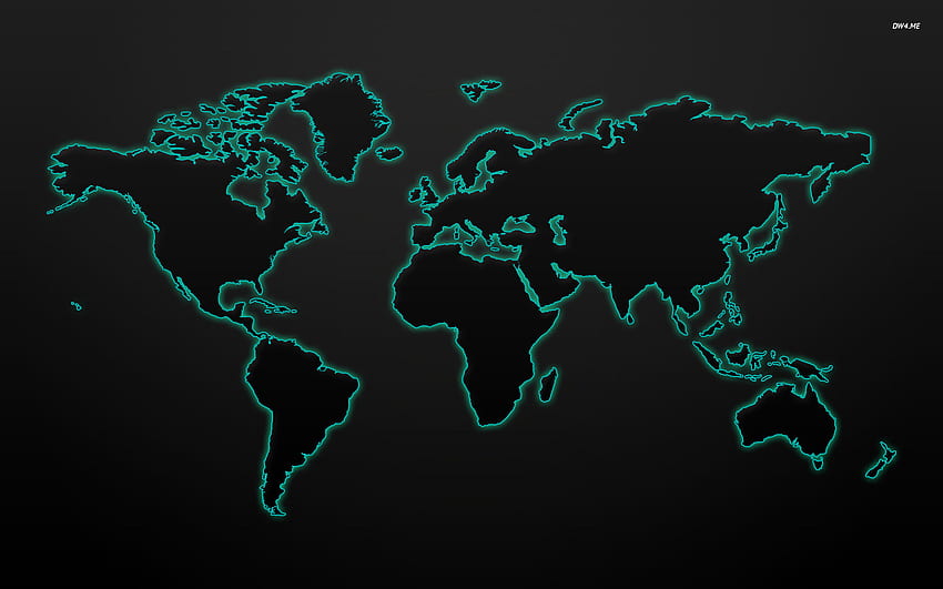 Świecąca mapa świata Digital Art 322 [] na telefon komórkowy i tablet. Przeglądaj mapy świata. Murale mapy starego świata Tapeta HD