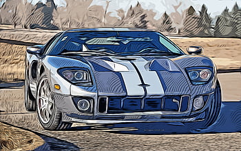 How to draw a Ford GT  Sketch it quick  YouTube