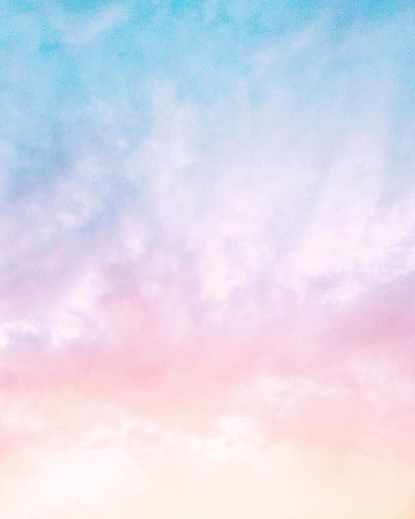 Cotton Candy Clouds Pastel Sky di Mint and Merit. Cielo pastello, Cielo di zucchero filato, Nuvole di zucchero filato, Belle nuvole colorate Sfondo del telefono HD