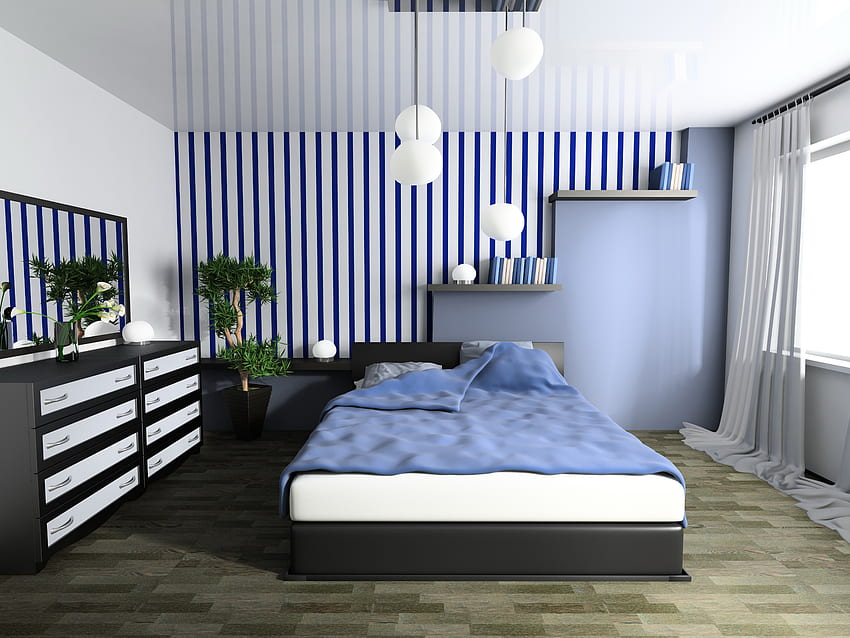 Room, Bed, Coziness, Comfort, Bedroom HD wallpaper