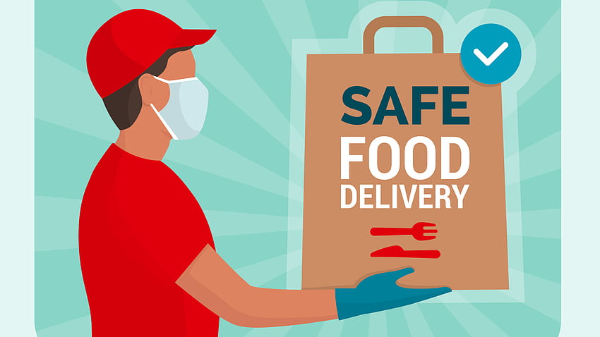 Während der COVID-19-Pandemie ist die Lieferung von Restaurants gefragt: Tipps für eine sichere Lebensmittellieferung HD-Hintergrundbild