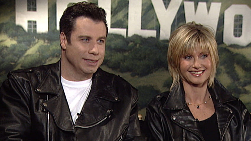 John Travolta y Olivia Newton John se reúnen para cantar 'Grease' ¡Mira las ! fondo de pantalla